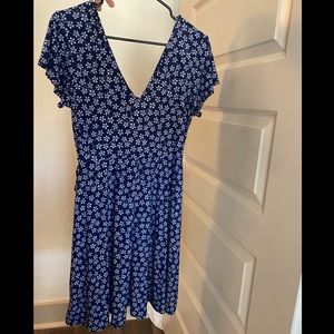 Kaileigh M blue and white floral dress